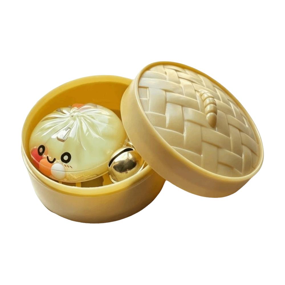 Cute Cartoon Miniature Bun Keychain Acrylic Baozi Pendant Steamed Bun Pendant Purse Accessory