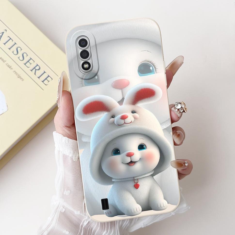 For Samsung Galaxy A01 Case Fashion Flower Painted Cover Soft TPU Matte Phone Case for Samsung A01 GalaxyA01 SM-A015F TPU
