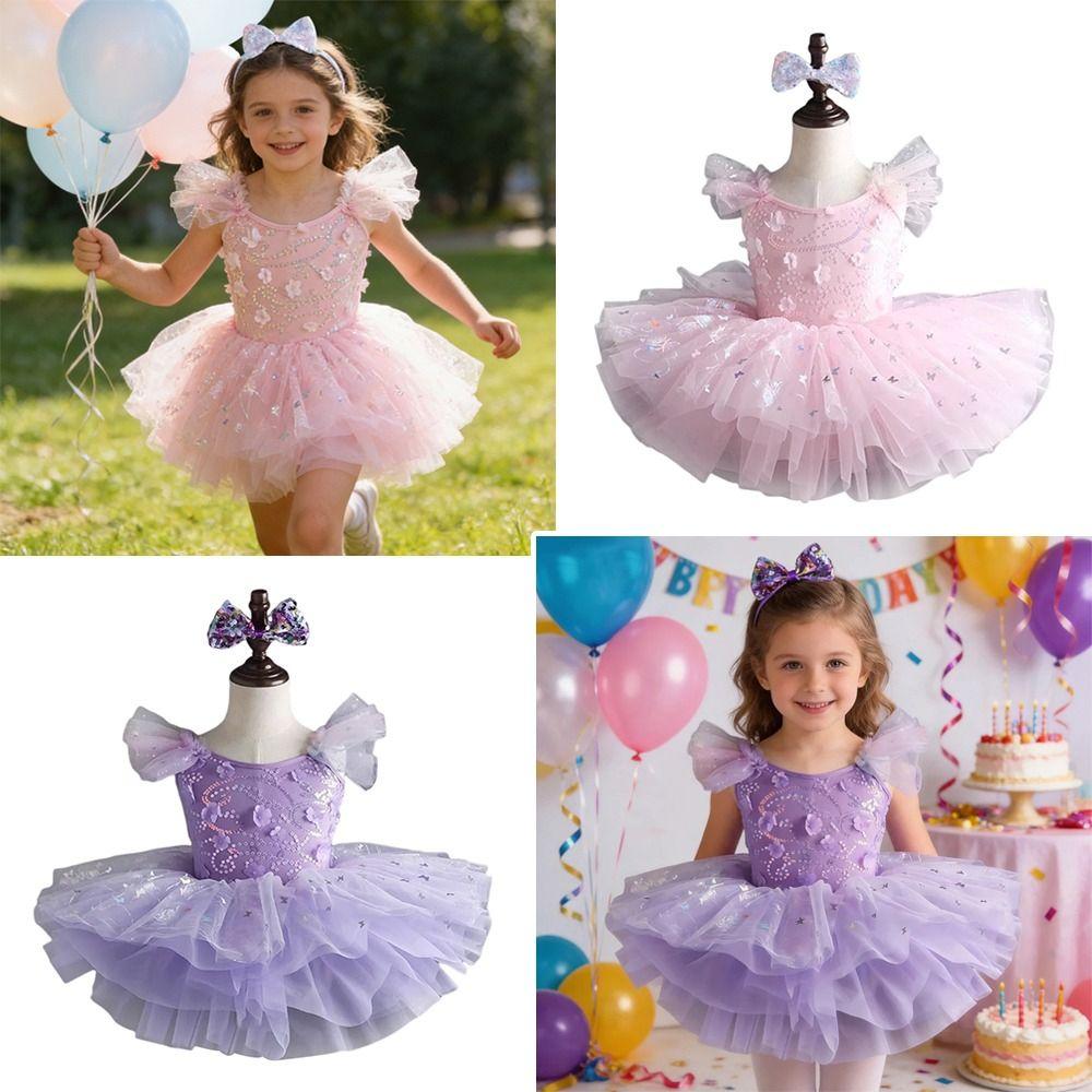 Modern Ballet Tutu Sequin Performance Clothes Fashion Dance Costumes Children