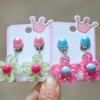 Colorful Hollow Flower Resin Crafts Cute Five-Petaled Flower Accessories Cute Hairpin Phone Cases Jewerly Decor Keychain