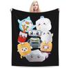 Rocky Lankybox Lanky Box Blankets Soft Warm Flannel Throw Blanket Cover for Bed Living Room Picnic Travel Home Sofa