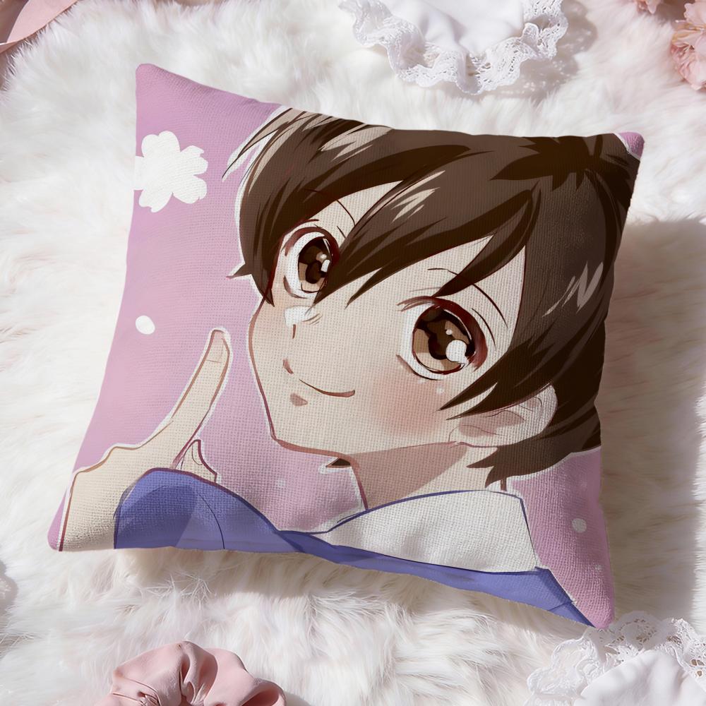 Ouran High School Host ClubS Cushion Cover Premium Comfort Reversible Pillow Cove -Two in One Design for Any Room & Car Interior