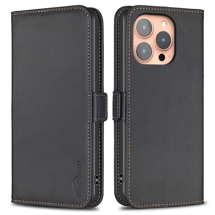 

BF31 For iPhone 16 Pro Max Case Dual Magnetic Clasp PU Leather Phone Cover