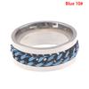 Ring-Flaschenöffner, Titan-Stahl, Kette, Rotationsringe, Unisex, ausgezeichnetes Geschenk