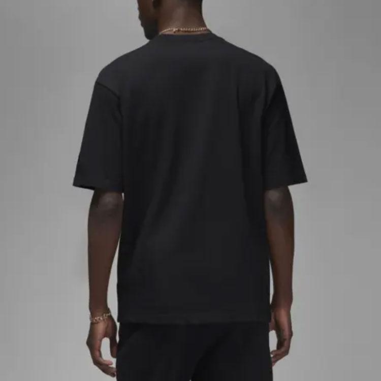 Jordan Camiseta Básica de Manga Corta Serie Wordmark Hombre Tops Negro FJ1970-010