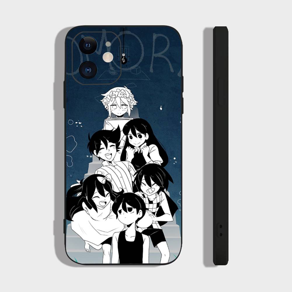 Game Anime Style Omori Phone Case For IPhone 17 Air 16 15 14 13 Pro Max 11 12 Black Silicone Cover