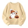 Boys Girls Child Fashion Daily Versatile Casual Crewneck Sweatshirts Daily Long Sleeve Patchwork Top Sweatshirts