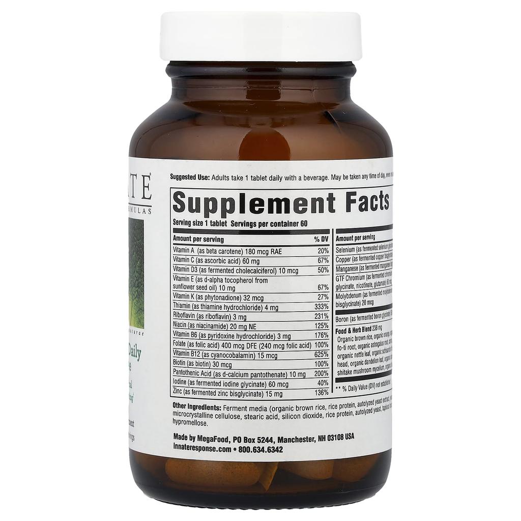 Men's One Daily, Iron Free, 60 Tablets