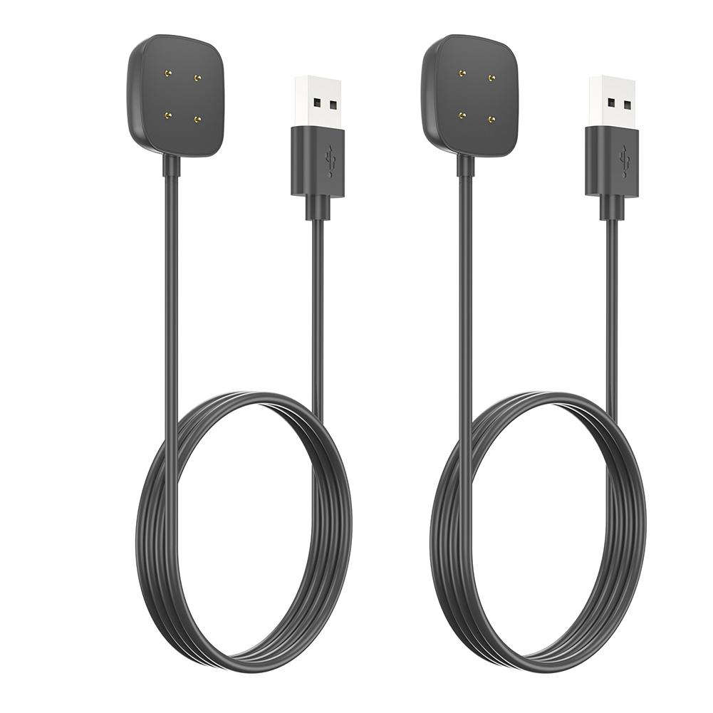 2/1PCS For Fitbit Versa 3 / 4 Smart Watch Replacement USB Charging Cable Adapter For Fitbit Sense 2 Charger Smart Accessories