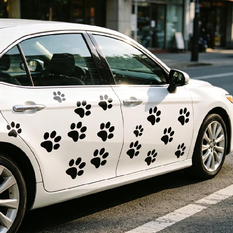 8Pcs Not Fade Water Resistant Pet Themed Stickers Upgrades for Auto Exterior & Personal Belongings Long Lasting Quality