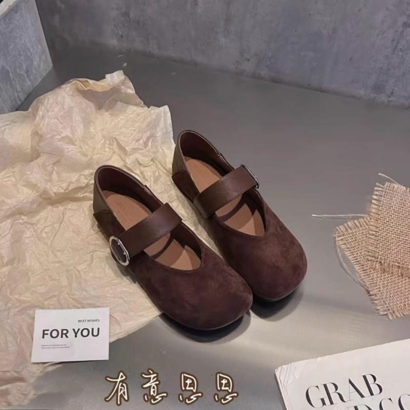 Retro Leopard Print Shoes Women's Autumn 2025 New Stylish, Light and Comfortable Flats Low Heel Casual Round Toe shoes