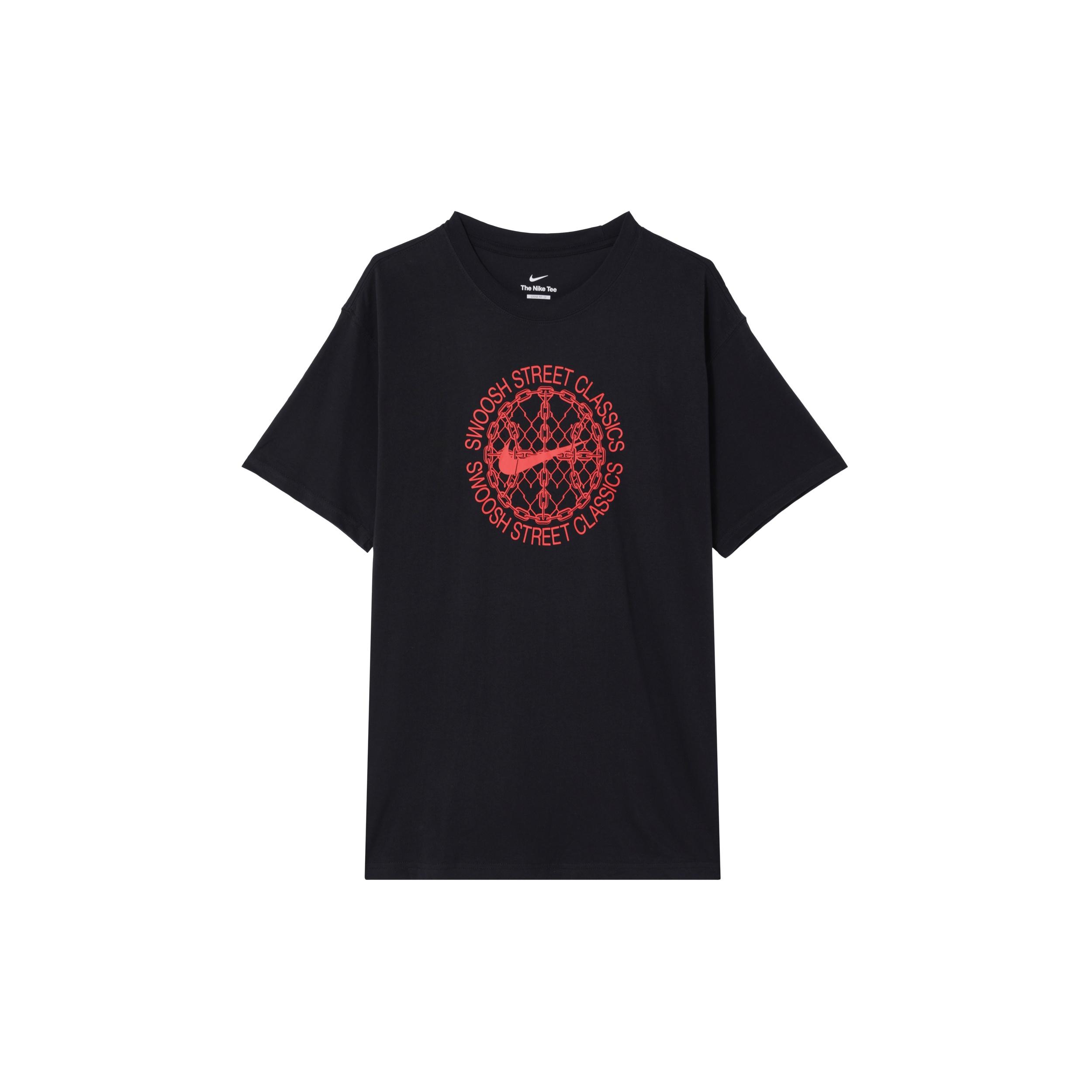 Nike Max90 Basketball T-Shirt Asia Sizing Black Red Men s FZ8070-010 M