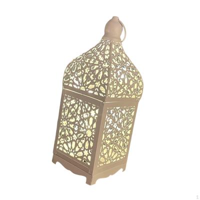 Portable Candle Lantern Home Decor with LED Fairy Lights Hanging