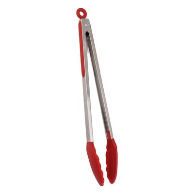 Kitchen Tongs Silicone Stainless Steel Heat Resistant Anti Slip Food Serving Tongs for Baking
