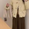 Korean Style White Duck Down Jacket - Stand Collar, Loose Fit, Petite Women's Winter Coat