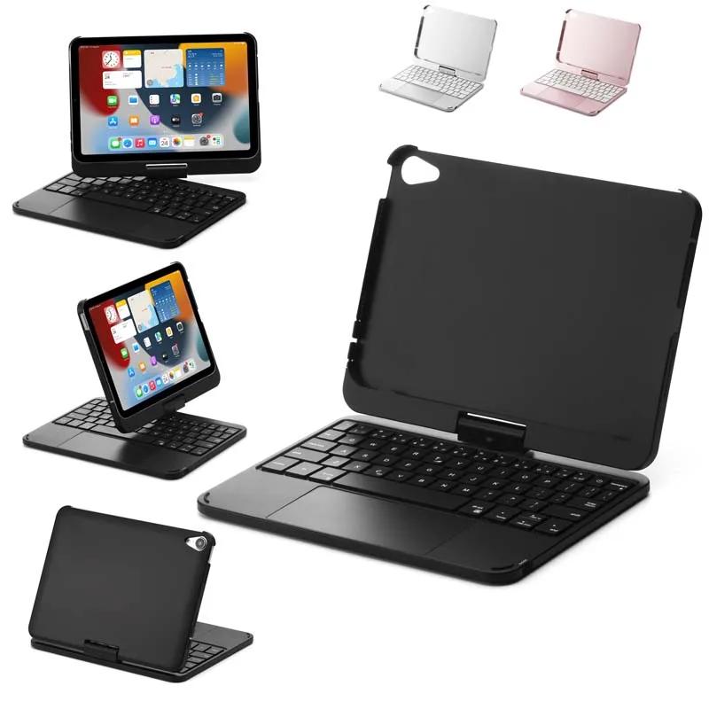 for iPad Mini 6 2021 iPad Mini 2024 Case with Bluetooth Keyboard RGB Backlight 360 Degree Rotatable Foldable Stand Cover