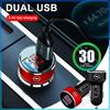 Car Charger 2 USB Ports Fast Charging Digital Display Car Accessories For Opel Astra H G Corsa Insignia Astra Antara Meriva Zafira Interior