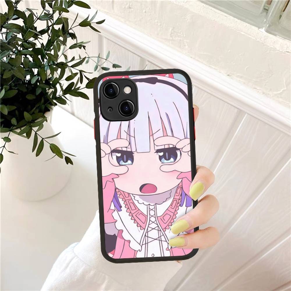 Miss Kobayashi's Dragon Maid Phone Case for iPhone 14 11 12 13 Mini Pro Max 8 7 Plus X XR XS MAX Translucent Matte Cover