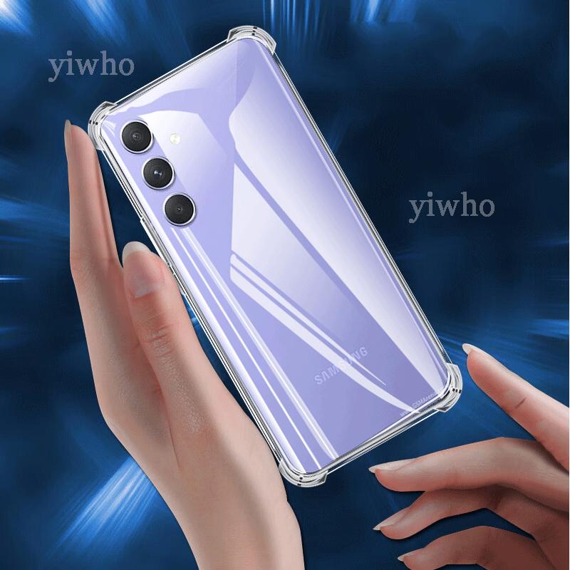 Luksusowe Przezroczyste Miękkie Silikonowe Etui na Samsung Galaxy A54 Wstrząsoodporne Przezroczyste 6.4" SM-A546 A 54 5g Etui na Telefon Komórkowy Tylna Pokrywa