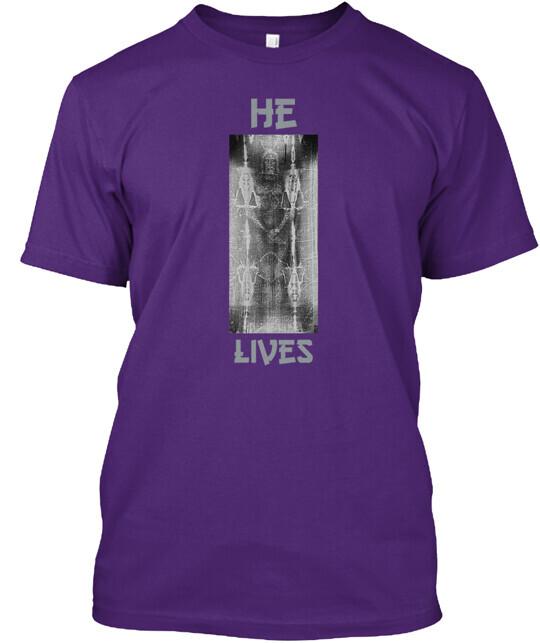 Jesus He Lives With Shroud Of Turin lives T-Shirt Size S to 5XL XXXL