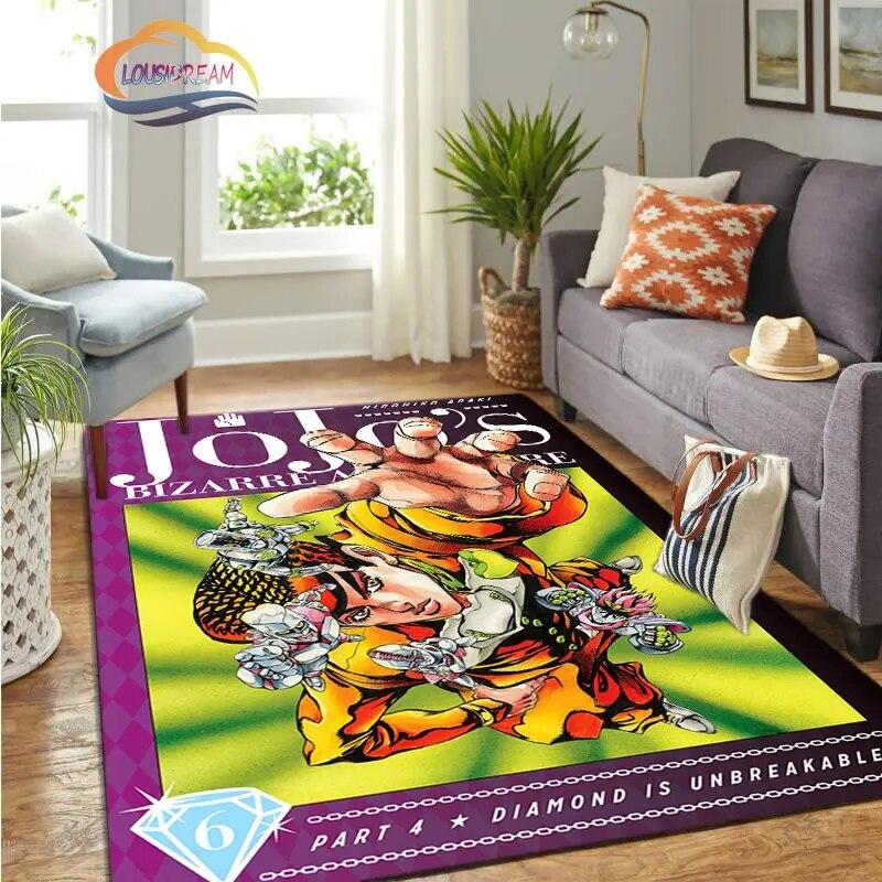 JoJo's Bizarre Adventure Stone Ocean Series Anime Carpet and Rug Living Room Large Area Decoration Sofa Mat Bedroom Doormat.