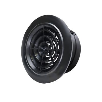 Round Vent Grill 75mm 75-125MM Attractive Design Black ABS Material Removable Panels Rooms For Bathrooms Black Air Ducts Allow