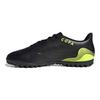 Adidas Copa Sense.4 Turf Round Toe Comfortable Trendy TF (Rubber Studs) Durable Soccer Shoes Men Soccer Shoes Black Yellow FW6547