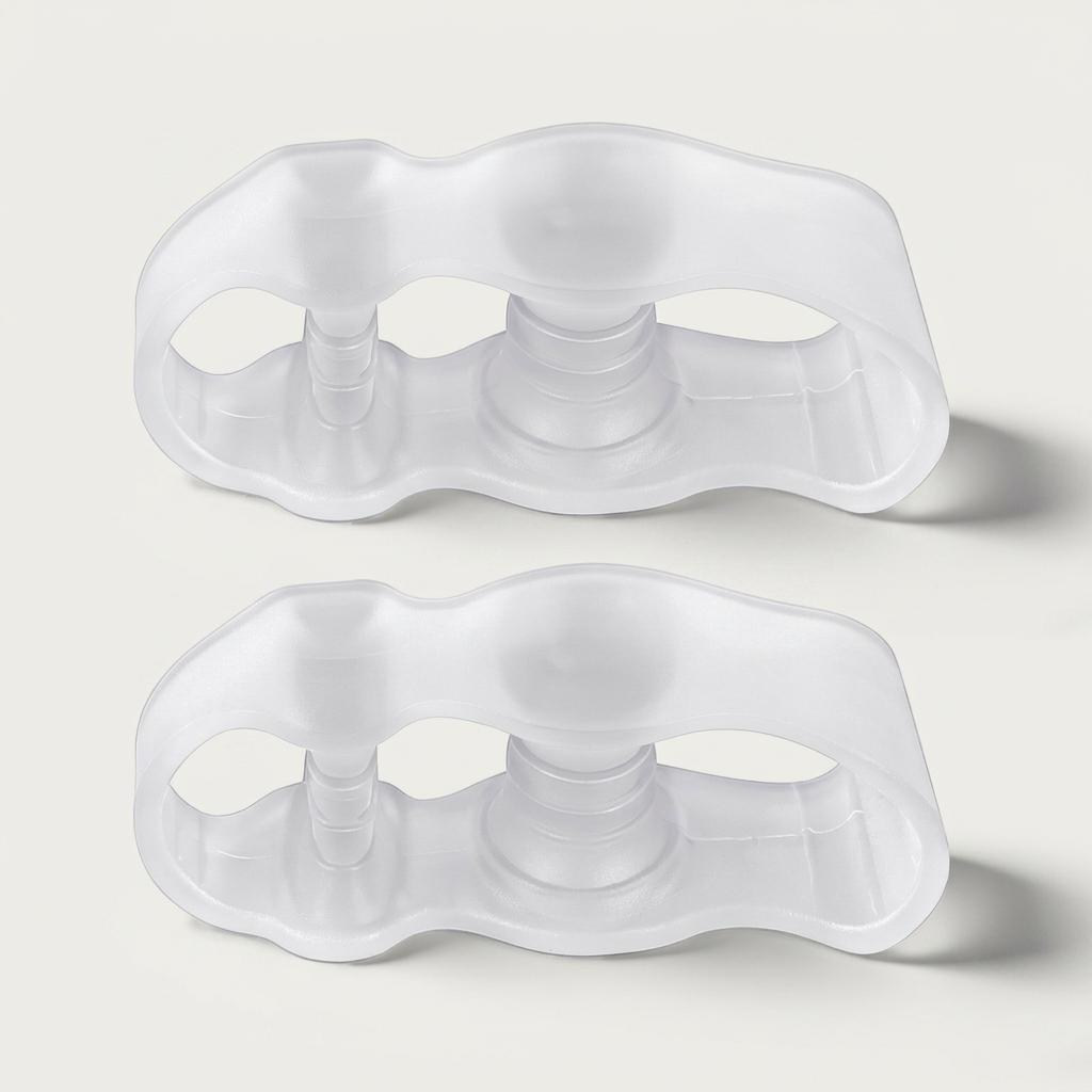 Silicone Toe Separator For Bunion Relief With Three Holes Design