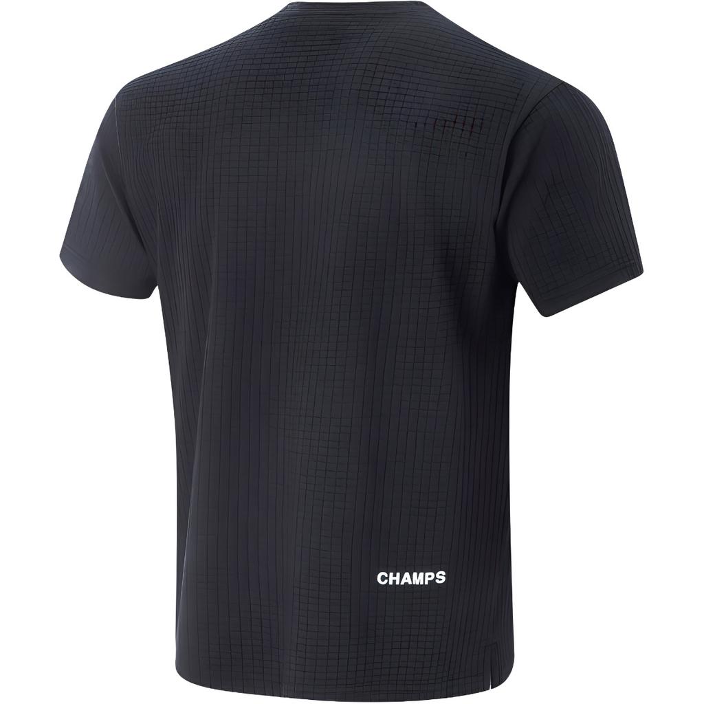 Li Ning Wade Series Sportlich Lässig Einfacher Buchstaben Rundhals Pullover Kurzarm T-Shirt Herren T-Shirts Schwarz ATSV329-1
