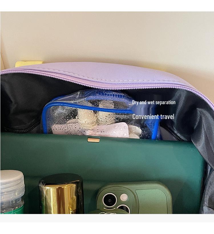 Expandable Oxford Travel Bag: Lightweight, Large Capacity, Wet/Dry Separation, Ideal for Business Trips and Fitness