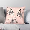 Atomic Boomerangs Lunar Pink Square Pillowcase Polyester Linen Velvet Pattern Decorative Throw Pillow Home Cushion Cover