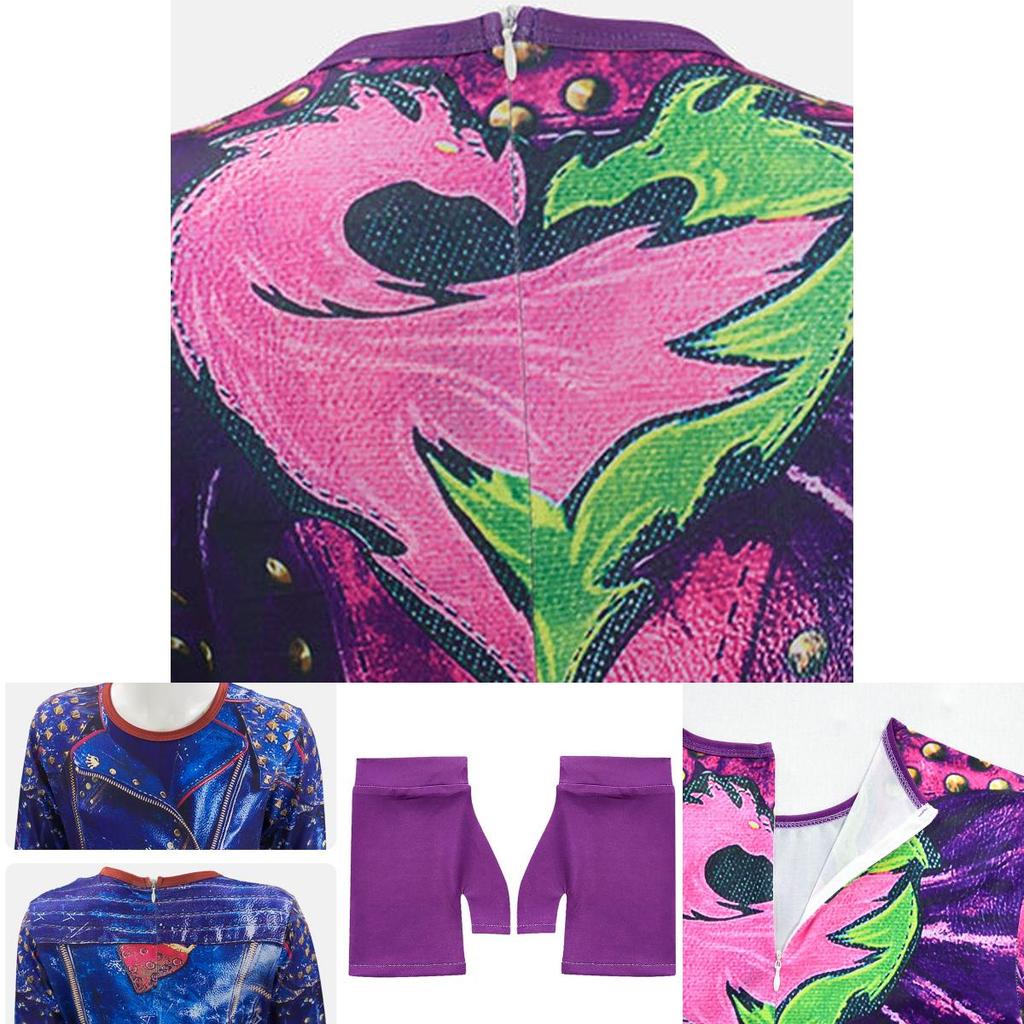Stunning Descendants 3 Mal Audrey Cosplay Costume For Kids Perfect For Comic Con