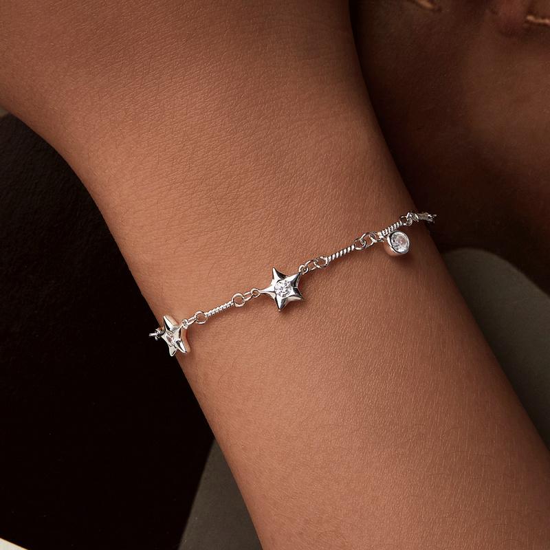 Silver Bracelet Women's Bracelet Stars Zirconia Silver 925 Trusky