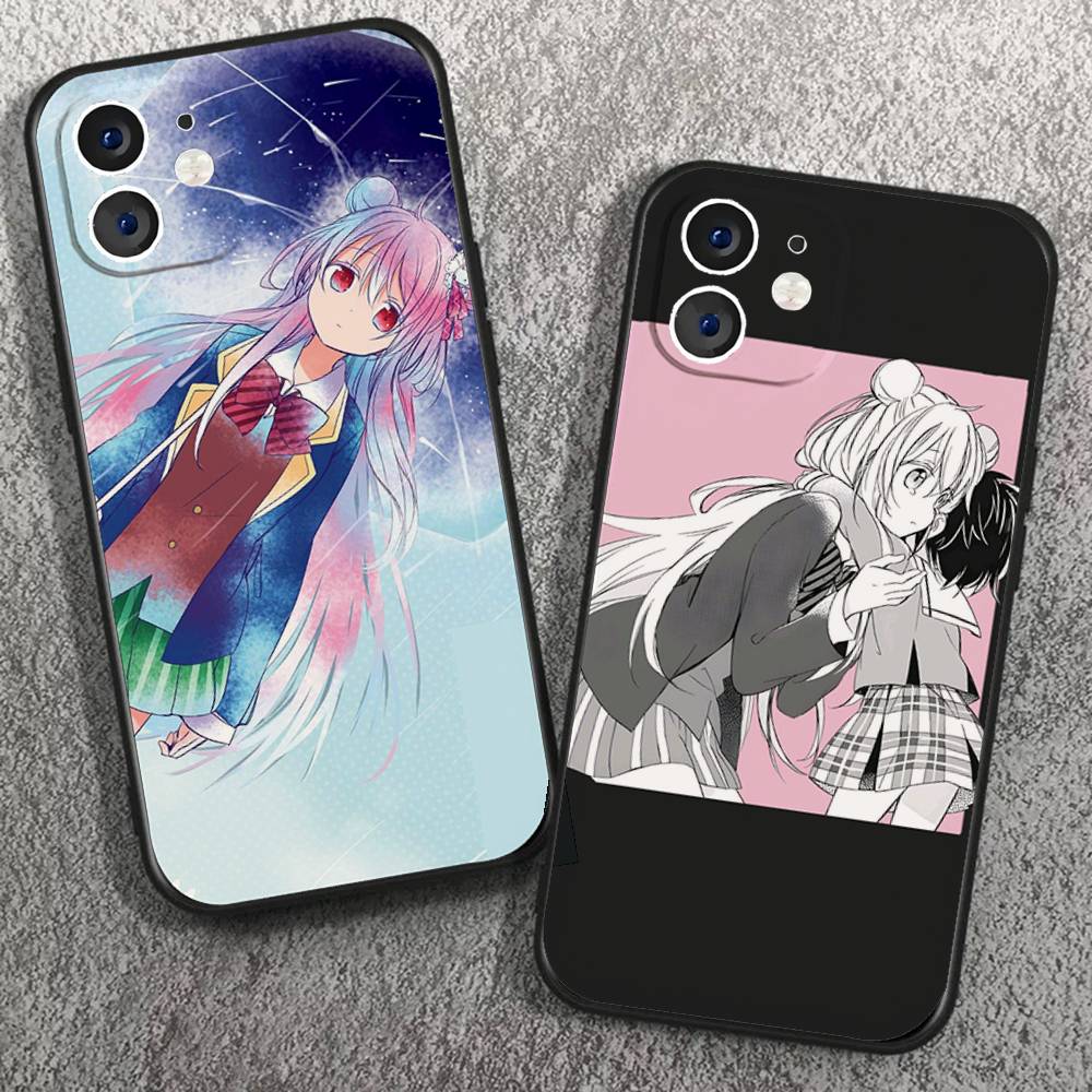 Anime Happy Sugar Life Phone Case For IPhone 17 Air 16 15 14 13 Pro Max 11 12 Black Silicone Cover