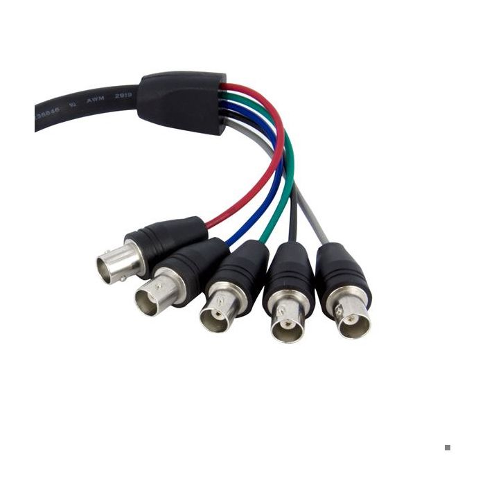 Câble D'écran - STARTECH - VGA Vers 5 X BNC RGBHV - 30 Cm - Coaxial - Noir