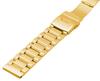 [Kai Tian] 20mm Stainless Steel Watch Band, Gold Quick-Release 3-Row Design, Unisex Watch Band