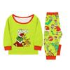 Christmas Prints Family Matching Long Sleeve Tops+Parhts Set Family Matching Sets