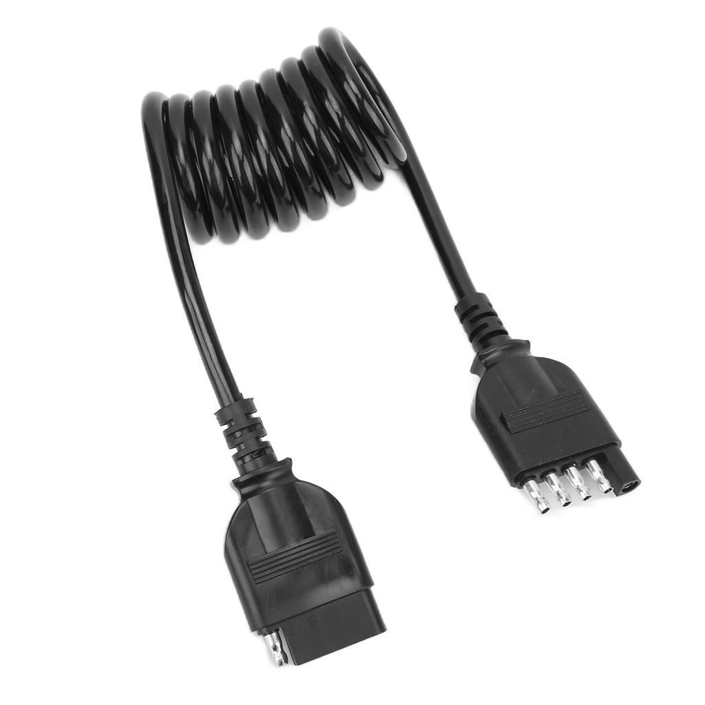 5 Pin Trailer Light Wire Harness Connector Plug Extension Cable Wire Socket Male