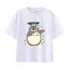 New Summer Cotton Cartoon Totoro Printed T-shirt for Children, Street Men and Women, Summer Fashion Casual Top, T-shirt