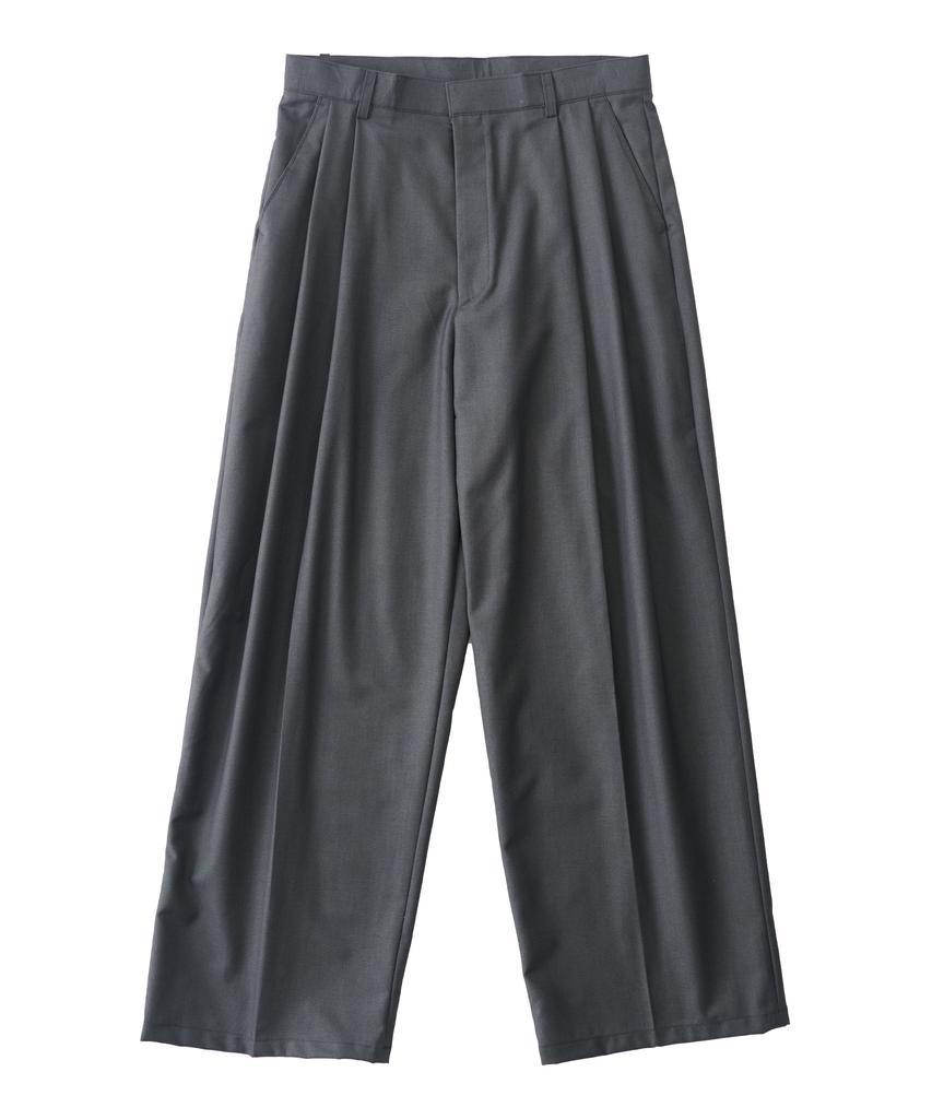 ANALOG MOOD Easy Tr Balloon Pintuck Slacks (Charcoal)