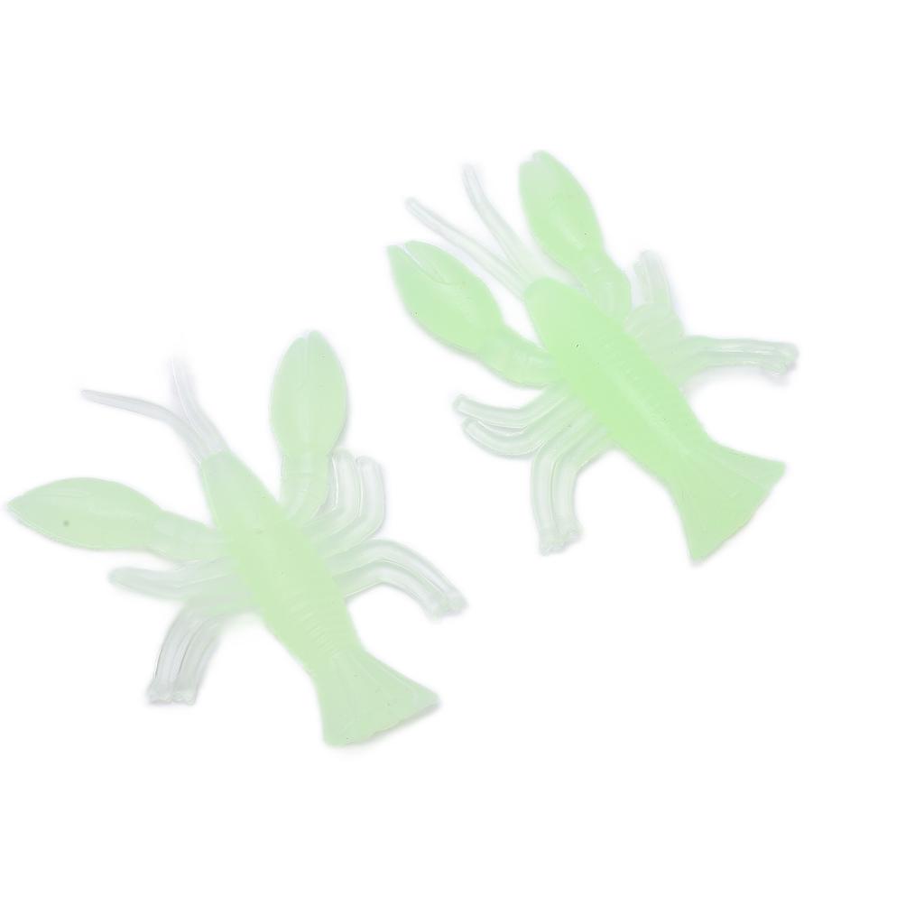 Fishing Shrimps Lures Glowing Luminous Soft   Lifelike Silicone Shirmps Bait