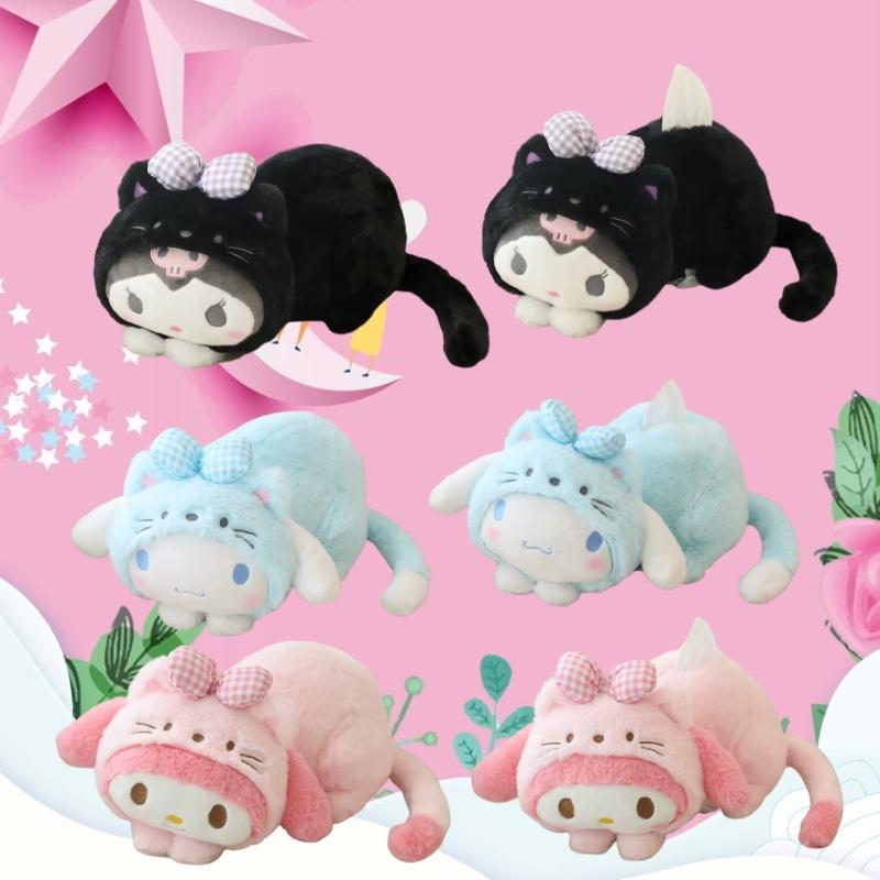 Süßes Kurumi Katzen-Stofftier mit PP-Baumwollfüllung für Kinder