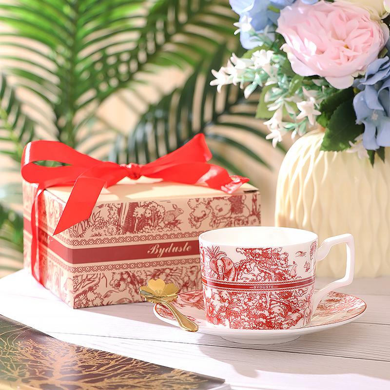 British High-Value Ceramic Cup Gift Tea Cup Coffee Cup Saucer Water Cup Set Premium Souvenir Afternoon Tea