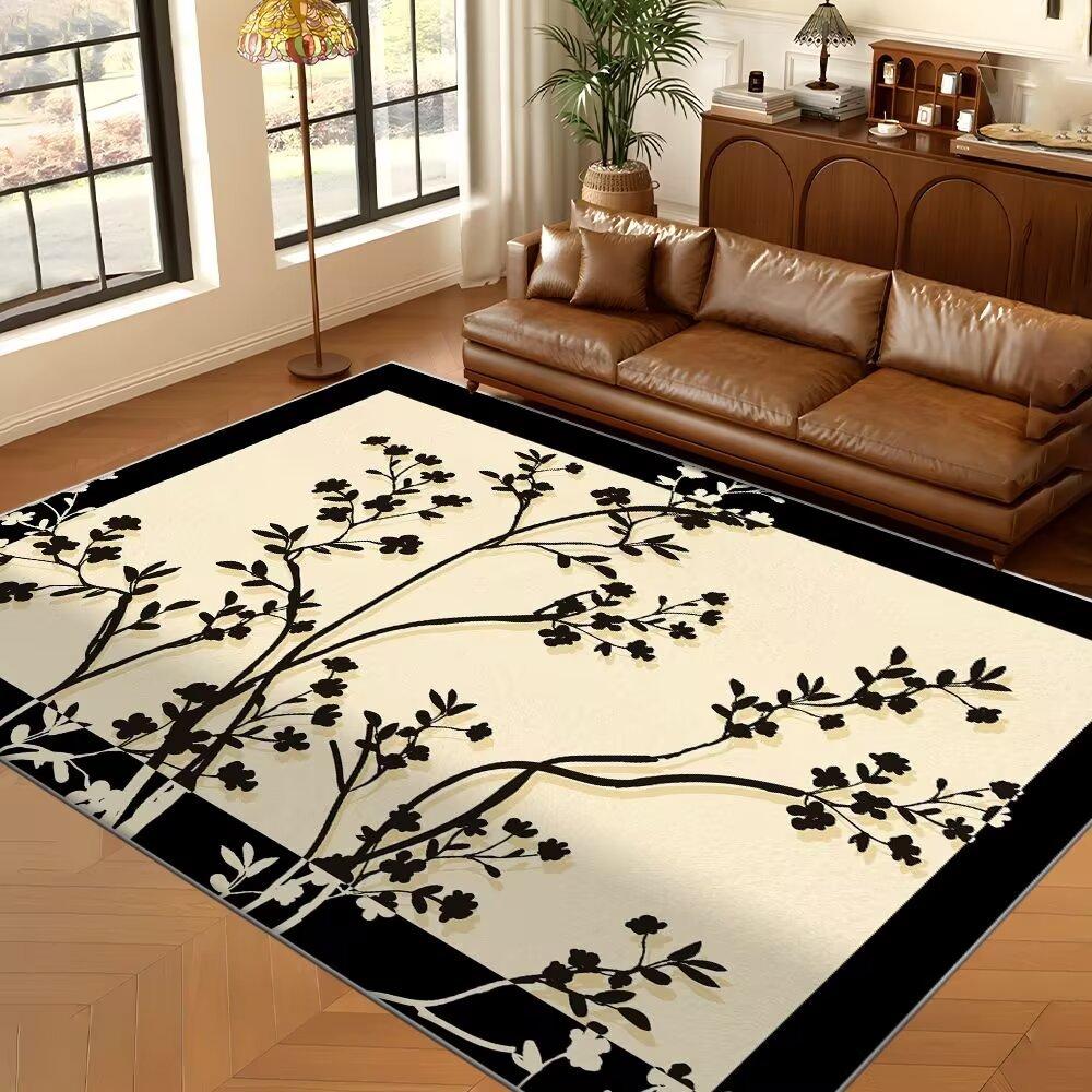 

Ковер Гостиная Свет Роскошь Роскошь Sense Диван Журнальный столик Спальня Напольный коврик Моющийся Стираемый Имитация Кашемира Ковер 160*230CM