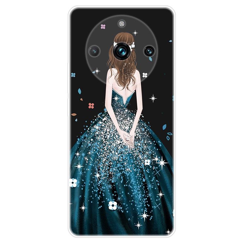 Pro Realme 11 Pro Pouzdro Realme11 Pro+ Měkký silikonový zadní kryt Kreslený obal na telefon Módní