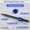 Oil Pump Primer Tool for GM Chevy V6 V8 327 350 355 383 388 400 406 427 434 454 SBC BBC Engine Small Big Block Oil Pump Priming Tool, Blue