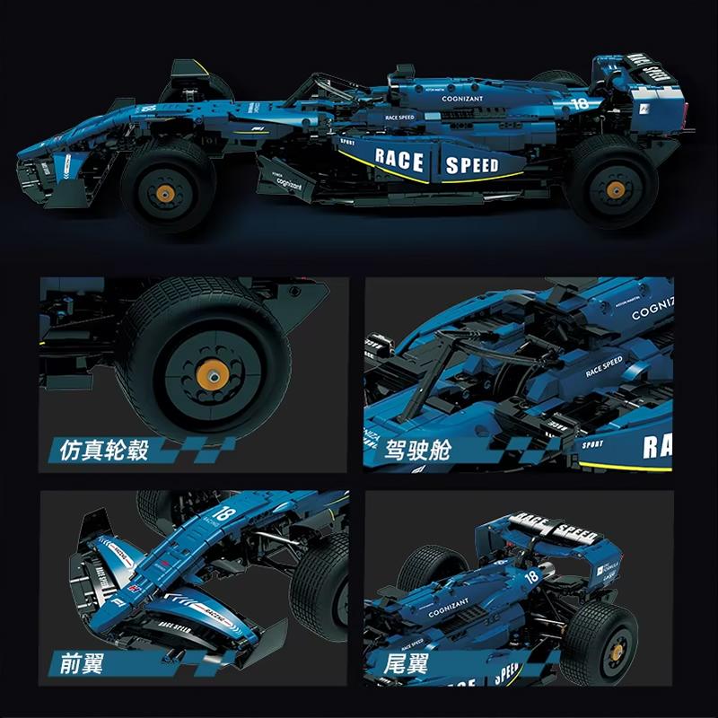 2361Pcs F1 Racing Car Building Blocks 18 number racing car model City Sports Car Bricks Toy Gift for Creative Kids