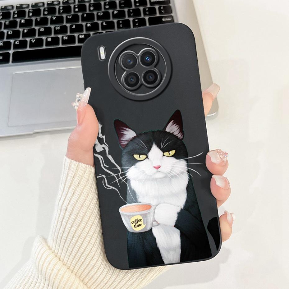 Lens Protective Case For Huawei Nova 8i NEN-L22 NEN-LX1 NEN-LX3 Cute Cartoon Soft Silicone Cover For Huawei Nova8i Phone Cases