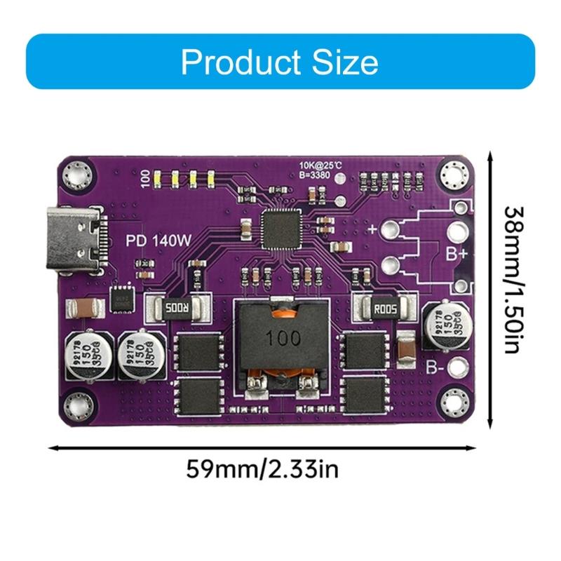 140W PD3.1 Fast Chargers Module Liions Battery Chargers/Discharger Module for Highly Power Devices