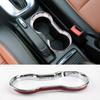 Chrome Cup Holder Trim Cover Frame For Buick Encore-Opel-Vauxhall-Mokka Center Console Molding Sticker Car Interior Decoration